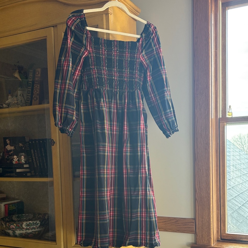 J. Crew Multicolor Smocked Dress